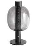 Miniatyrbilde 1 av 11: Bordlampe Svart LED Trådløs Aluminium Glassskjerm Innendørs Moderne Design
