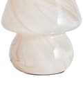 Miniatyrbilde 7 av 10: Bordlampe Sengelampe Beige Glass Rund Sokkel Moderne Design med Kabel