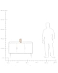 Miniatyrbilde 10 av 10: Bordlampe Sengelampe Beige Glass Rund Sokkel Moderne Design med Kabel