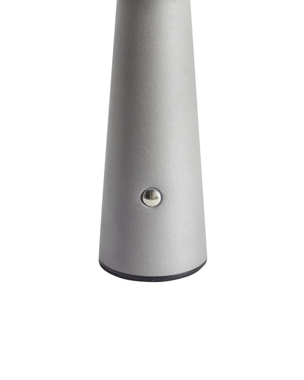 Bordlampe Grå LED Lampe Trådløs Jern Innendørs Sopp Moderne Design