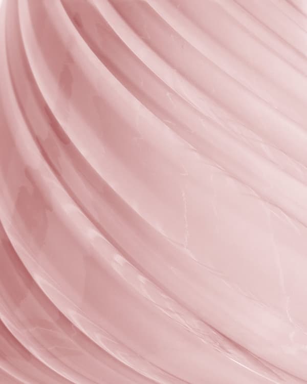 Bordlampe Sengelampe Rosa Glass Rund Sokkel Moderne Design med Kabel