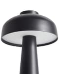 Miniatyrbilde 6 av 10: Bordlampe Svart LED Lampe Trådløs Jern Innendørs Sopp Moderne Design