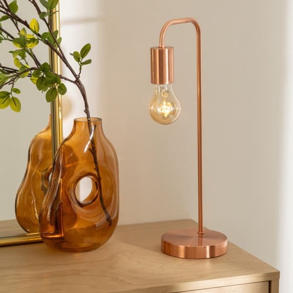 Metalllampa - ATMOSPHERA - E27 - 40 B - H. 45 cm - Koppar