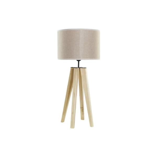 Bordlampe DKD Home Decor Beige Træ Brun 220 V 50 W 30 x 30 x 69 cm