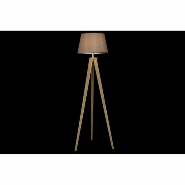 Gulvlampe DKD Home Decor 40 x 40 x 154 cm Natur Grå Brun 250 V 60 W Fyrretræ (2 enheder)