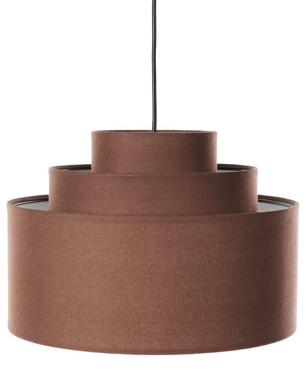 Pendellampe Brun Linskjerm Geometrisk design Moderne stil Belysning Hengelampe