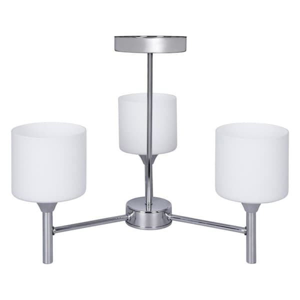 Loftslampe Activejet AJE-MIRA 3P Hvid Sølvfarvet Metal 40 W