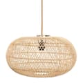 Miniatyrbild 1 av 6: Rootz Helt taklampa - Hänglampa - Naturligt rottingljus - Ambiance Lighting - 50cm x 35cm x 50cm