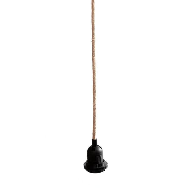 Rootz takbeslagslampa - hängande lampbeslag - Natursvart - Hög kvalitet - 4cm x 4cm x 300cm