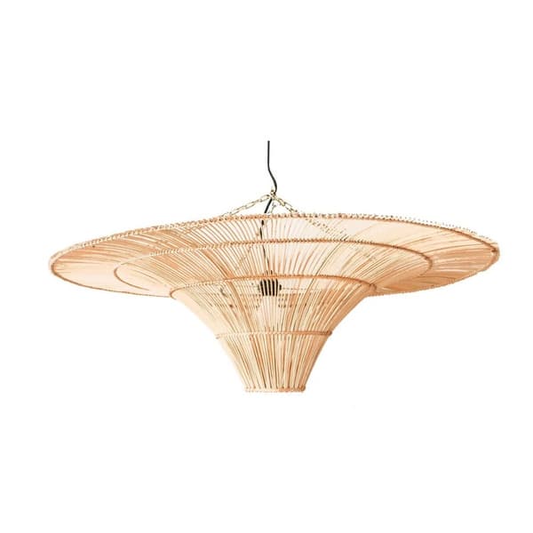 Rootz Sky Pendel - Taklampa - Rottingmästerverk - Konstnärlig design - 110cm x 110cm x 30cm