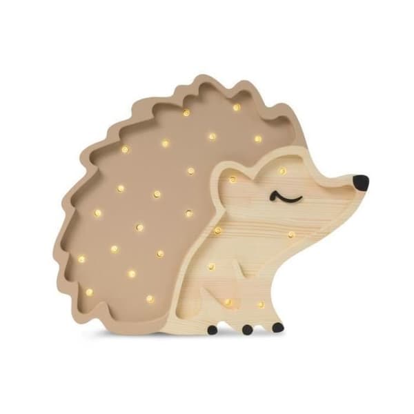 'HEDGEHOG-Lampa med LED Vessla H25cm Höst brun Little Lights'