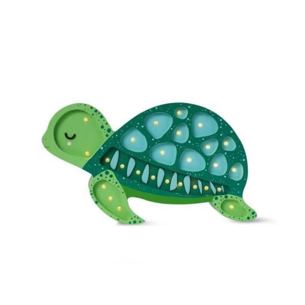 TURTLE-Bordslampa LED Sköldpadda H37cm Ocean grön Little Lights