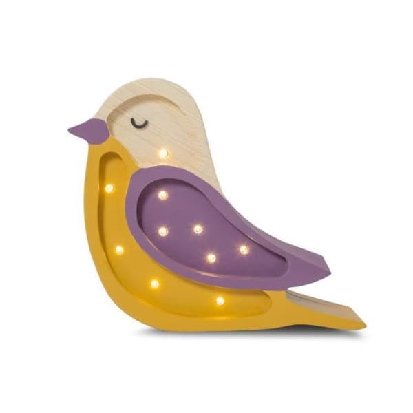 BIRD MINI-Bordslampa LED Fågel H20cm bordeaux Little Lights