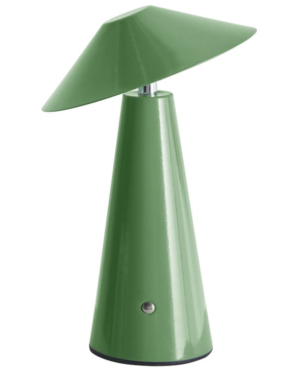 Bordlampe grøn LED trådløs jern indendørs champignon moderne minimalistisk stil