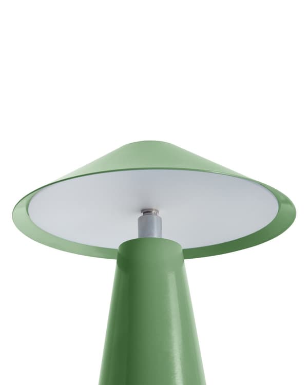 Bordlampe grøn LED trådløs jern indendørs champignon moderne minimalistisk stil
