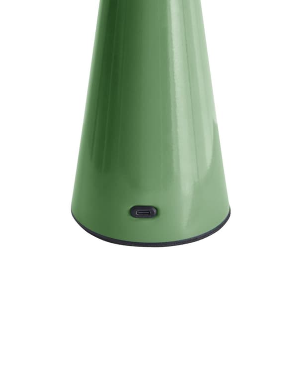 Bordlampe grøn LED trådløs jern indendørs champignon moderne minimalistisk stil