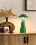 Miniatyrbillede 2 af 11: Bordlampe grøn LED trådløs jern indendørs champignon moderne minimalistisk stil