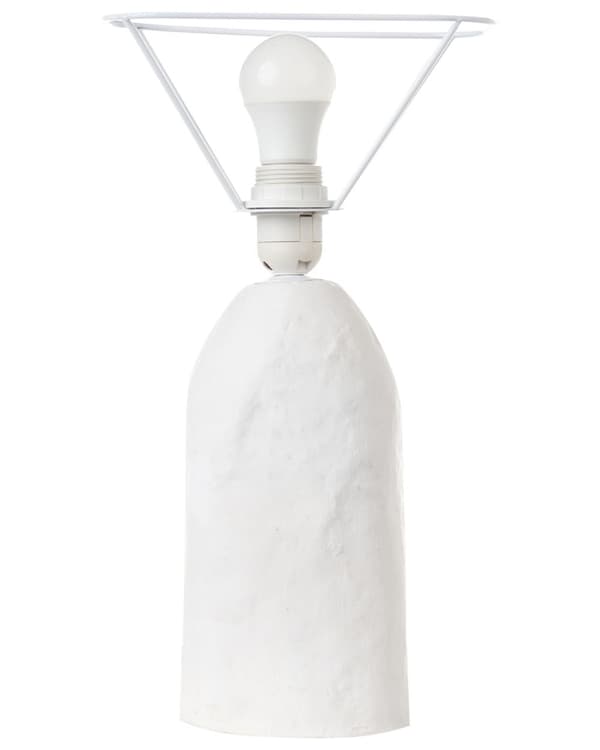 Bordlampe Hvidt papmachéler 43 cm Håndlavet Moderne stil Belysning Natlampe