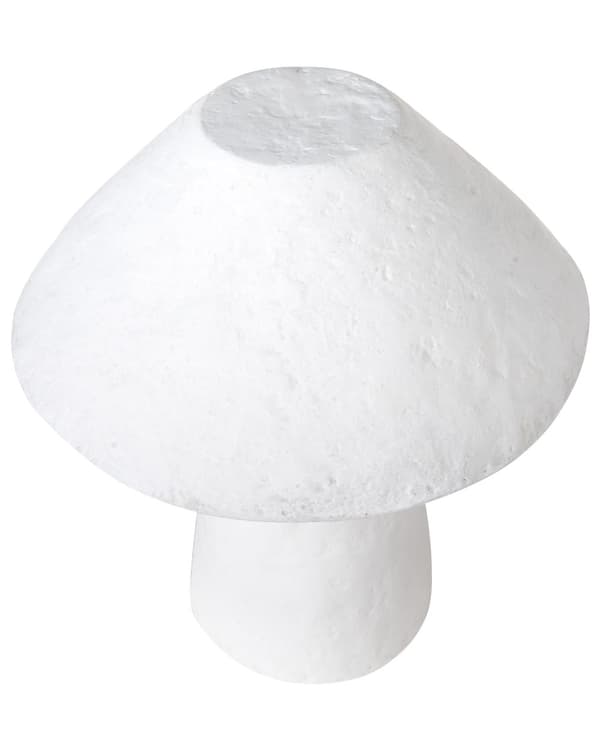 Bordlampe Hvit Pappmasjé Leire 39 cm Håndlaget Moderne stil Belysning Nattlampe