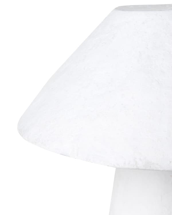 Bordlampe Hvit Pappmasjé Leire 39 cm Håndlaget Moderne stil Belysning Nattlampe