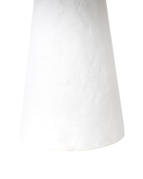 Bordlampe Hvit Pappmasjé Leire 39 cm Håndlaget Moderne stil Belysning Nattlampe