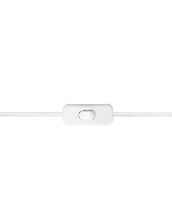 Bordlampe Hvit Pappmasjé Leire 43 cm Håndlaget Moderne stil Belysning Nattlampe