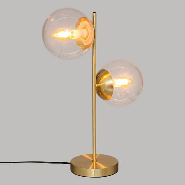 "Lampa 'Samlare' i glas H48cm guld - Guld - Atmosphera inredningsskapare"
