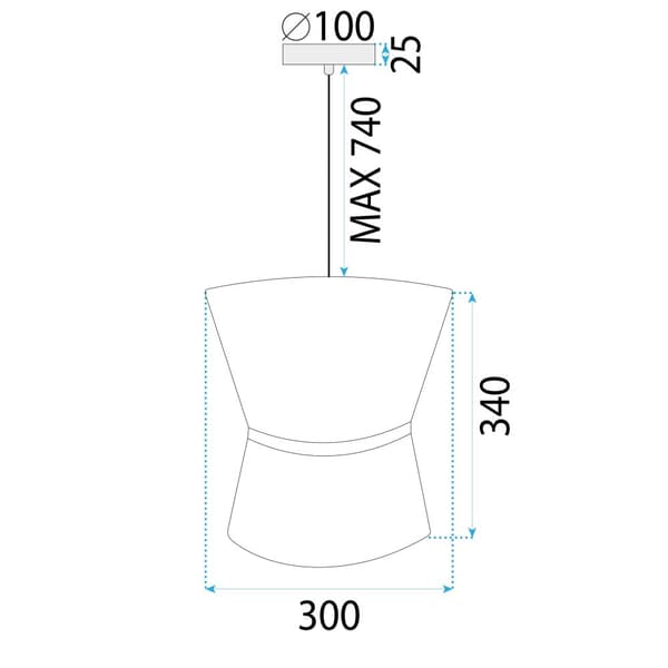 HÆNGENDE LOFTSLAMPE TOOLIGHT APP1504-1CP WHITE
