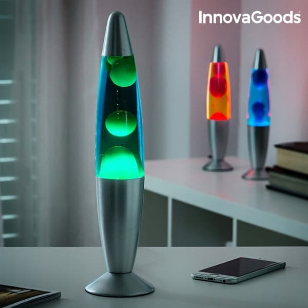 DEKORATIV LAMPA LAVA MAGMA 25W NATTRÖD