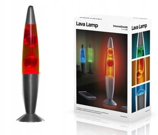 DEKORATIV LAMPA LAVA MAGMA 25W NATTRÖD