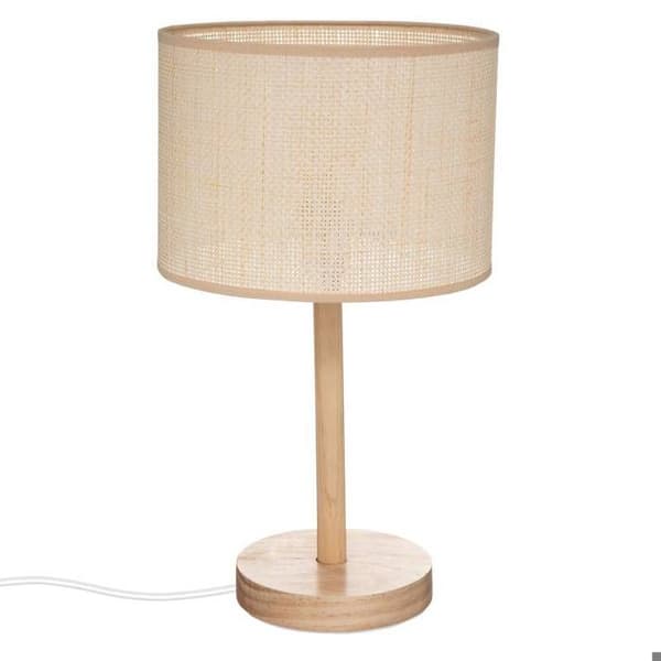 "Lampa rak 'Della' - pin - H42 cm - Beige - Atmosphera inredningsdesigner" Trä