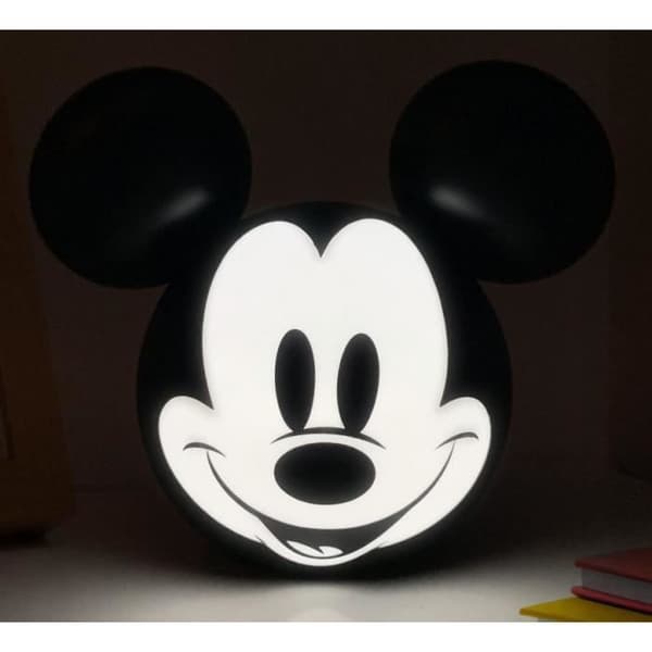 3D Musse Pigg-lampa - Disney - Batteridriven - Svart