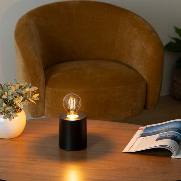 Svart "Saba" baslampa - metall H11 cm - Svart - Atmosphera inredningsarkitekt