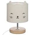 Miniatyrbild 1 av 2: Lampa med kattskärm - Grå - 15 x 13,1 cm