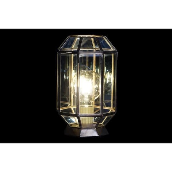 skrivbordslampa blåguld glas 220 v mässing 50 w modern (18 x 19 x 29 cm)