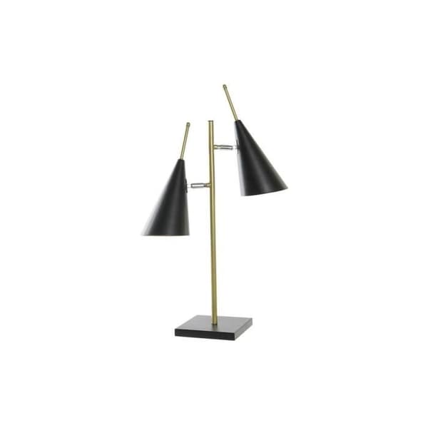 skrivbordslampa 25w svart guld 220 v modern (38 x 16 x 64 cm)