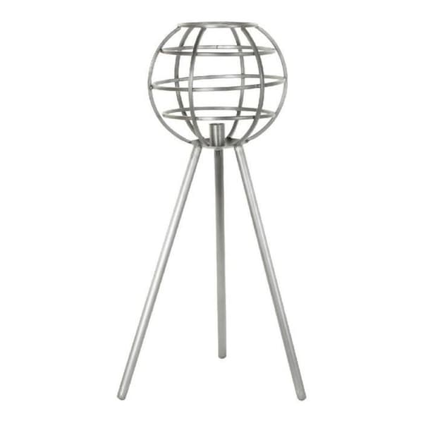 mörkgrå skrivbordslampa i metall (50 x 50 x 98 cm)