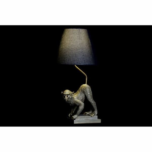 skrivbordslampa 32,5 x 30 x 60 cm svart beige guld metallharts 220 v 50 w (2 enheter)