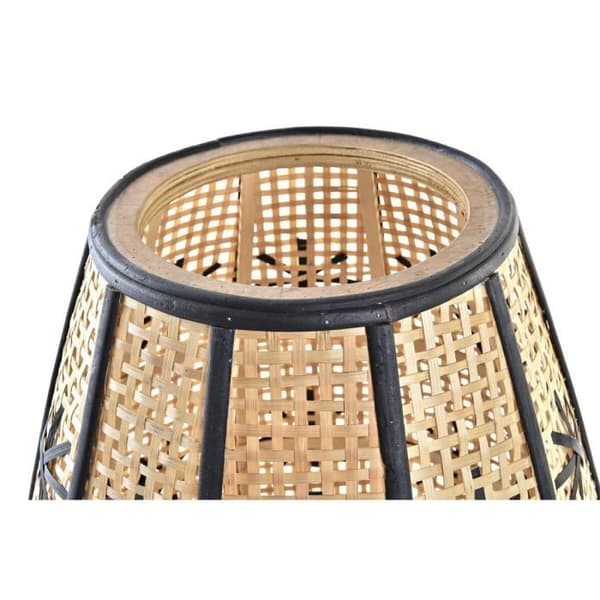 skrivbordslampa blomma svart metall brun rotting 220 v 50 w tropisk (37 x 37 x 47 cm)
