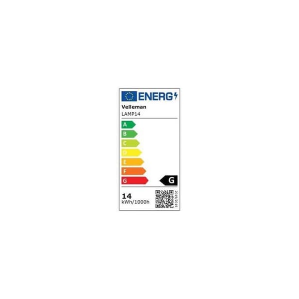 Bordslampa 3X - 14W - klämfäste - Vit
