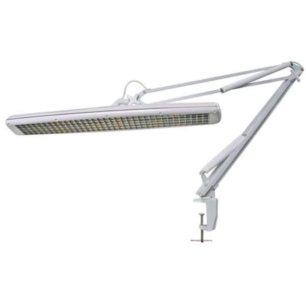 Bordslampa 3X - 14W - klämfäste - Vit Vit