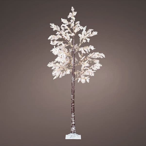 Dekorativt träd - GENERISK - Micro Led Vita Blommor - 210cm - Utomhus