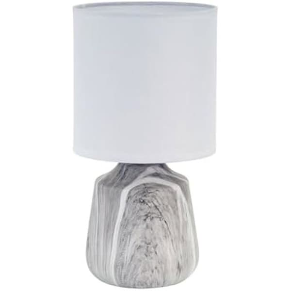 Svart keramisk bordslampa Versa - 12,5 x 24,5 x 12,5 cm - Vardagsrum - Inomhus - LED