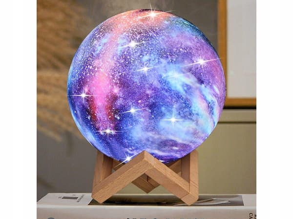 3D RGB månelampe med fjernbetjening | Nebula 16 farver 4 tilstande 15 cm