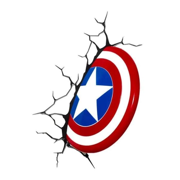 Captain America vägglampa - AUDACE DECO - Tricolor - Plast - Resin - Inredning