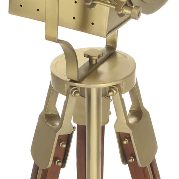 Golvlampa massivt mangoträ 193 cm