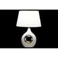 Pikkukuva 2 / 2: Pöytälamppu DKD Home Decor Valkoinen Hopea Polyesteri Posliini 220 V Kullattu 50 W (2 pcs) (31 x 21 x 45 cm)
