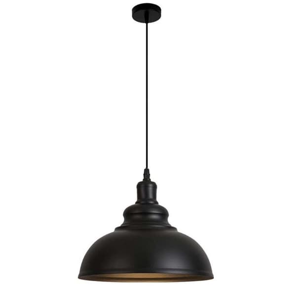 Homestyle Pro MK104-BB Industriel Pendel 40x30 cm Sort/Guld/Metal