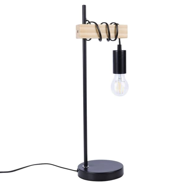 Sort bordlampe 51 cm