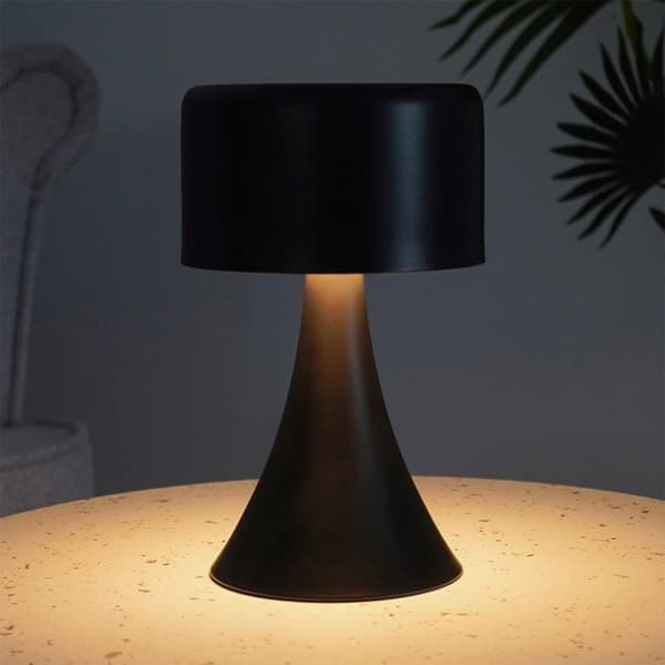 LED metallinen yölamppu, musta, langaton, 20,5 cm
